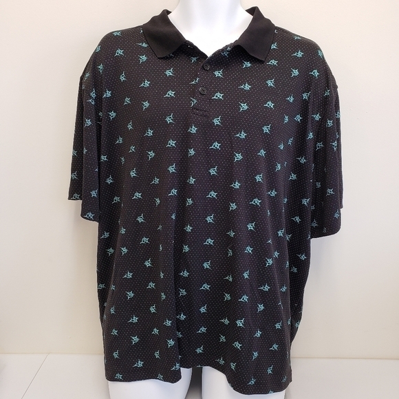 Haggar Clothing Fish Swordfish Mens Short Sleeve Shirt Size XXL - Picture 1 of 5